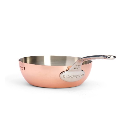 "Inocuivre" conical saute pan, 24 cm / 3.1 l  - "de Buyer" brand