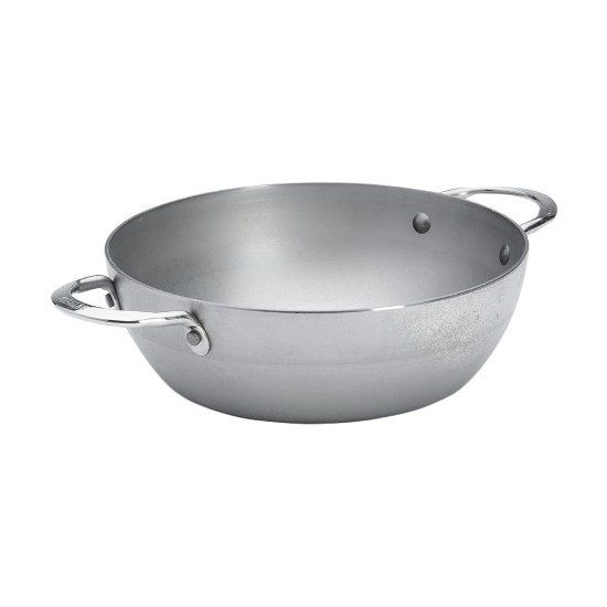 Sauteerpan met 2 handvatten, staal, 28cm, "Mineral B" - de Buyer