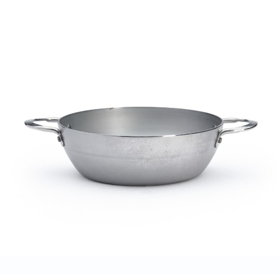 Sauteerpan met 2 handvatten, staal, 28cm, "Mineral B" - de Buyer