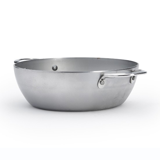 Sauteerpan met 2 handvatten, staal, 28cm, "Mineral B" - de Buyer