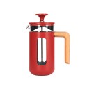 Caffettiera, in vetro borosilicato, 350 ml, "Pisa", Rosso - La Cafetie