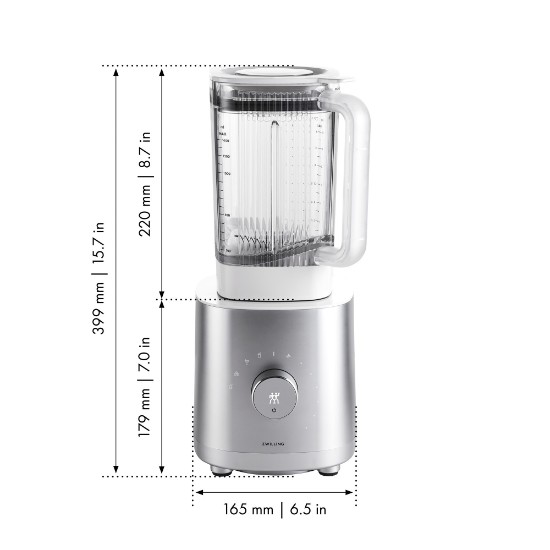 Standmixer, 1.4 L, 1200 W, "Enfinigy", Silber - Zwilling