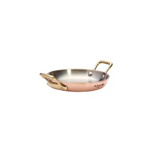 "Inocuivre" frying pan, 12 cm, with brass handles - "de Buyer" brand