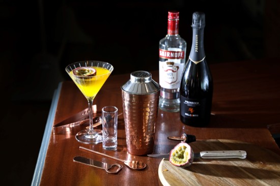 Cocktail set, 7 pieces, stainless steel, Copper - BarCraft