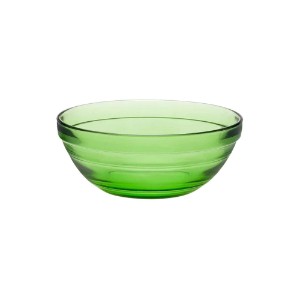 Skål, laget av glass, 14 cm / 500 ml, "Lys", Grønn - Duralex