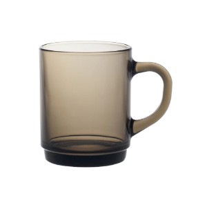 Mugg, tillverkad av glas, 260 ml, "Versailles", Sepia - Duralex