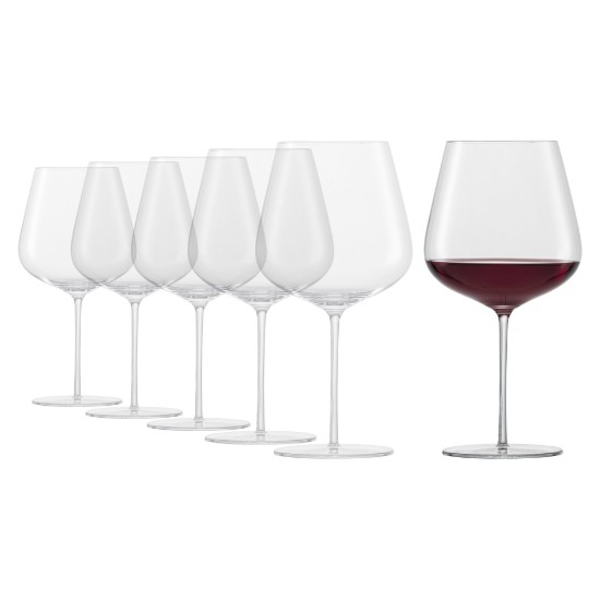 6-piece Burgundy wine glass set, crystalline glass, 955 ml, Vervino - Schott Zwiesel