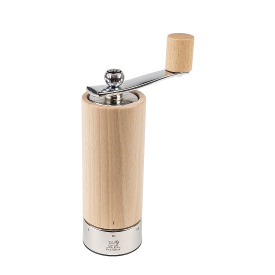 Peppercorn grinder with handle, 18 cm "Isen", Natural - Peugeot