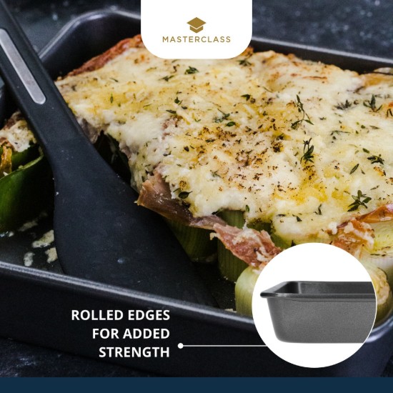 Baking tray, square, steel, 23 x 23 cm, "MasterClass" - Kitchen Craft