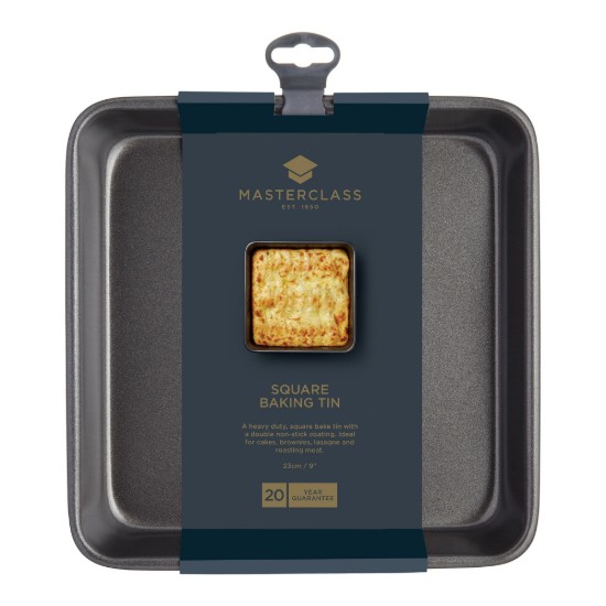 Baking tray, square, steel, 23 x 23 cm, "MasterClass" - Kitchen Craft