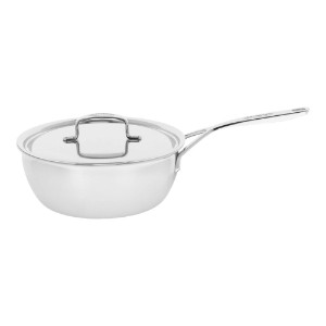 Koniska sauteuse panna, nerūsējošais tērauds, 24 cm / 3,3L, "5-Plus" - Demeyere