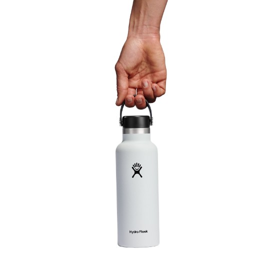 Butelka termoizolacyjna, stal nierdzewna, 530 ml, "Standard", White - Hydro Flask