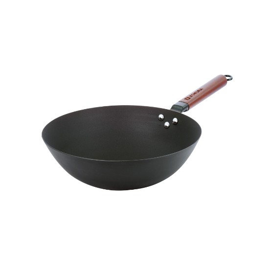 Wok pann, süsinikteras, 30 cm - Zokura