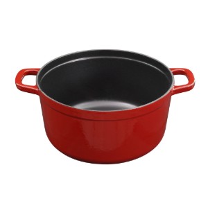 3er-Set Kochgeschirr, stapelbar, 25 cm, Gusseisen - Zokura