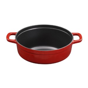 3er-Set Kochgeschirr, stapelbar, 25 cm, Gusseisen - Zokura