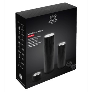 Set cavatappi elettrico e pompa per vuoto, "Master of Wine" - Peugeot