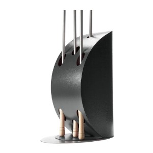 Pizza utensil holder "Vela", Grey - Alfa