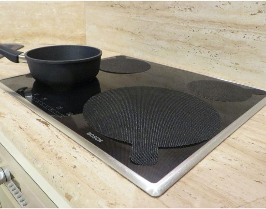 Sett ta' 4 twapet tal-protezzjoni tal-cooktop induzzjoni li jistgħu jerġgħu jintużaw, 27cm - NoStik