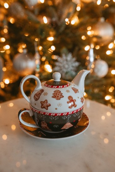 Tea serving set, porcelain, 350 ml, "GINGERBREAD" - Easy Life
