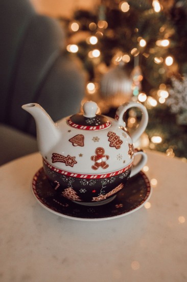 Tea serving set, porcelain, 350 ml, "GINGERBREAD" - Easy Life
