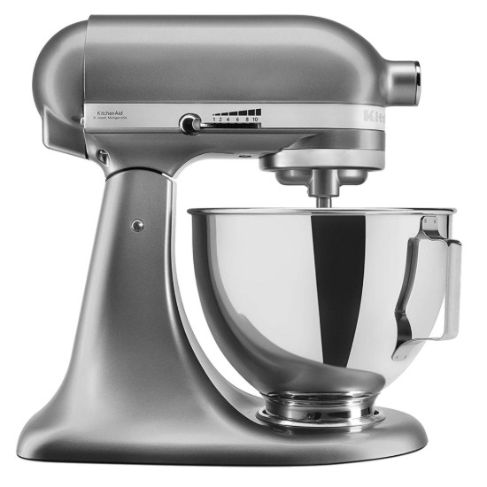Virtuves kombains ar 4,3 l bļodu, 95. modelis, sudrabkrāsas - KitchenAid