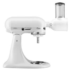 Stand mixer bi skutella, 4.3L, b'aċċessorju għat-tqattiegħ, Classic, Matte White - KitchenAid