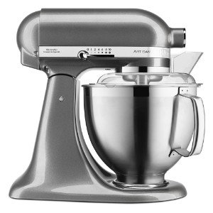 Стојећи миксер са нагибном главом, 4.8Л, Модел 185, Artisan, Medallion Silver - KitchenAid