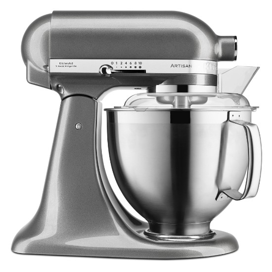 Batidora de pie con cabezal inclinable, 4.8 L, Modelo 185, Artisan, Medallion Silver - KitchenAid