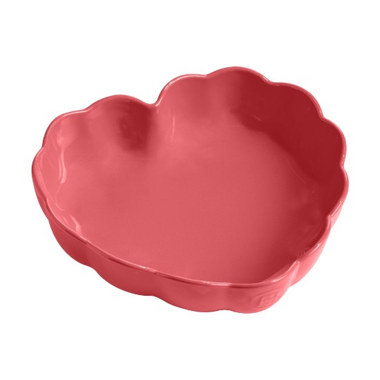 Moule en forme de cœur, céramique, 26,5 x 24,5 cm / 1,8 L, Rose Candy - Emile Henry