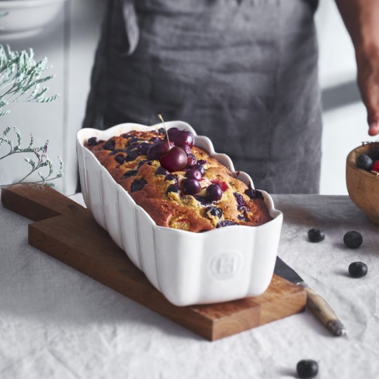 Sponge cake baking pan, ceramic, 28.5 x 13 cm / 1.8 L, Clay - Emile Henry