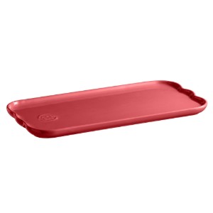 Serveringsfad, keramik, 31,5 x 15 cm, Rose Candy - Emile Henry