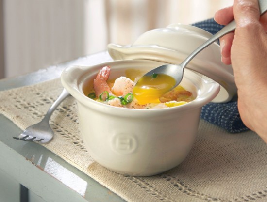 Bowl provided with egg holder, ceramic, 11 cm, Clay - Emile Henry