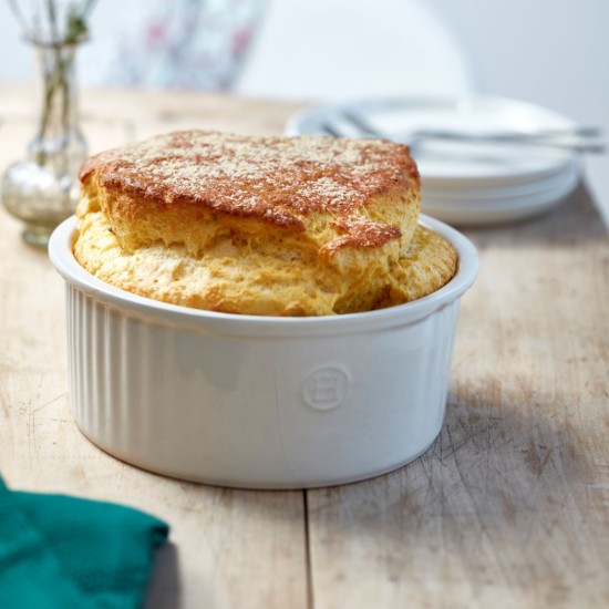 Ceramic souffle baking dish, 23 x 21,5 cm/2,2 l, Clay - Emile Henry