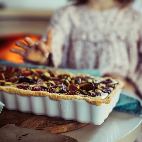 Tart baking dish, ceramic, 36x15 cm/1.3 L, Clay - Emile Henry