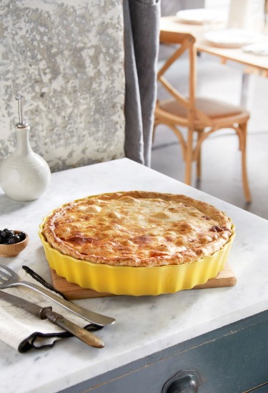 Forma do pieczenia tart, ceramiczna, 32 cm/3L, Provence Yellow - Emile Henry