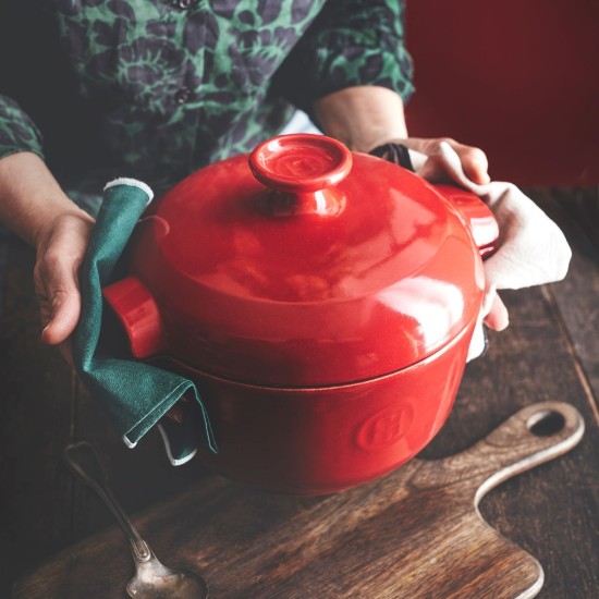 Olla para cocinar arroz, cerámica, 25,5 cm/2,5 L, Burgundy - Emile Henry