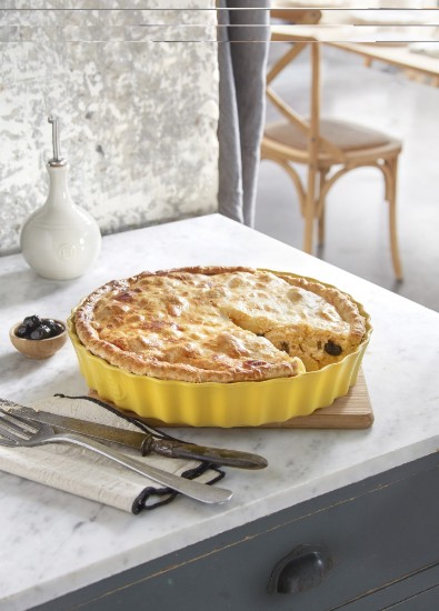 Moule à tarte, céramique, 28cm/1,98L, Provence Yellow - Emile Henry