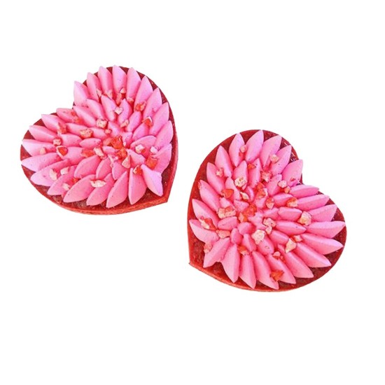 Moule emporte-pièce pour biscuit, forme coeur 16 cm - Marque "de Buyer"