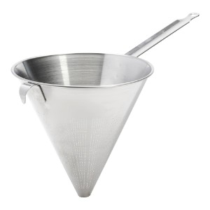 strainer cónúil Síneach le micrea-perforations, 23 cm - branda "de Buyer".