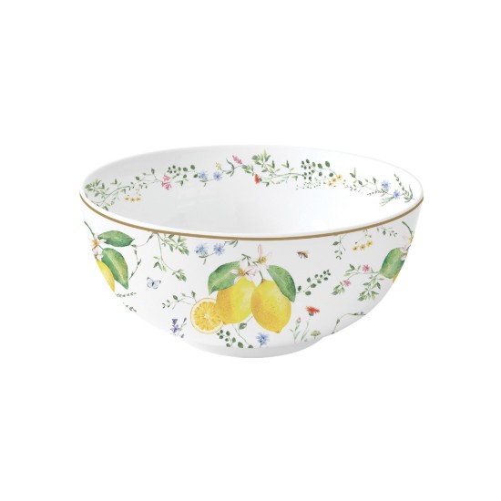 Bļoda, porcelāns, 23 cm, "Fleurs et Citrons" - Easy Life