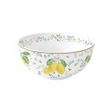 Ciotola, porcellana, 23 cm, "Fleurs et Citrons" - Nuova R2S