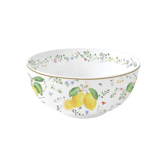 Bol, porcelaine, 23 cm, "Fleurs et Citrons" - Nuova R2S