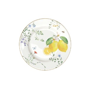 Dezertní talíř, porcelán, 19 cm, "Fleurs et Citrons" - Nuova R2S