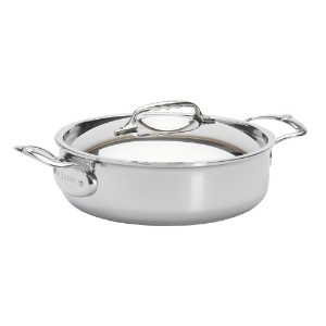 Sauté serpenyő 2 füllel, 24 cm / 3 l, rozsdamentes acél, "Affinity" - de Buyer