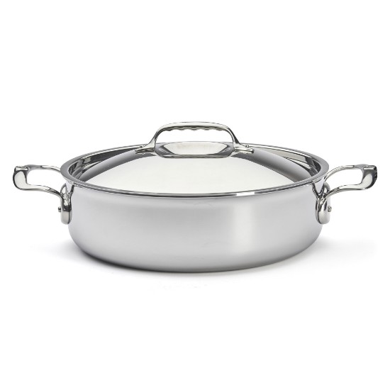 "Affinity" sauté pan with 2  handles, 28 cm / 4.6 l, stainless steel - "de Buyer" brand