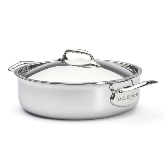 "Affinity" sauté pan with 2  handles, 28 cm / 4.6 l, stainless steel - "de Buyer" brand