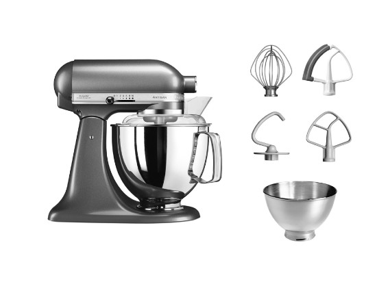 Миксер "Artisan", 4.8Л, модел 175, боја "Medallion Silver" - бренд KitchenAid