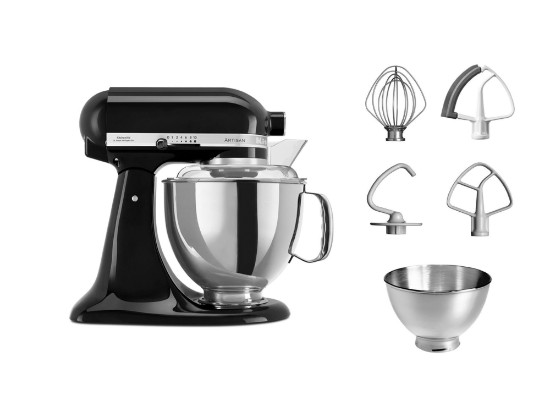 Mešalnik "Artisan", 4.8L, model 175, barva "Onyx Black" - znamka KitchenAid