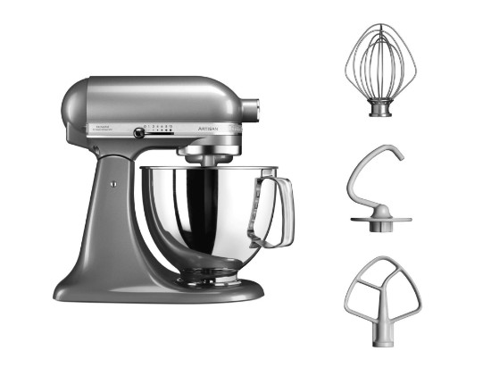 Миксер Artisan 4,8 л, модель 125, Contour Silver - KitchenAid