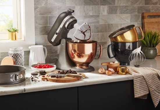 Stainless steel bowl, 4.8L, Black - KitchenAid